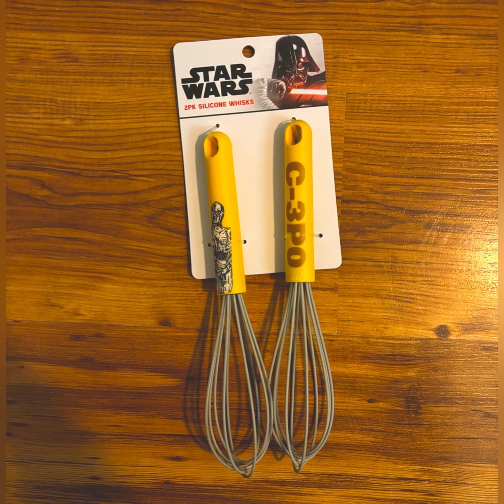 NWT Star Wars 2Pk Silicone Baking Whisks